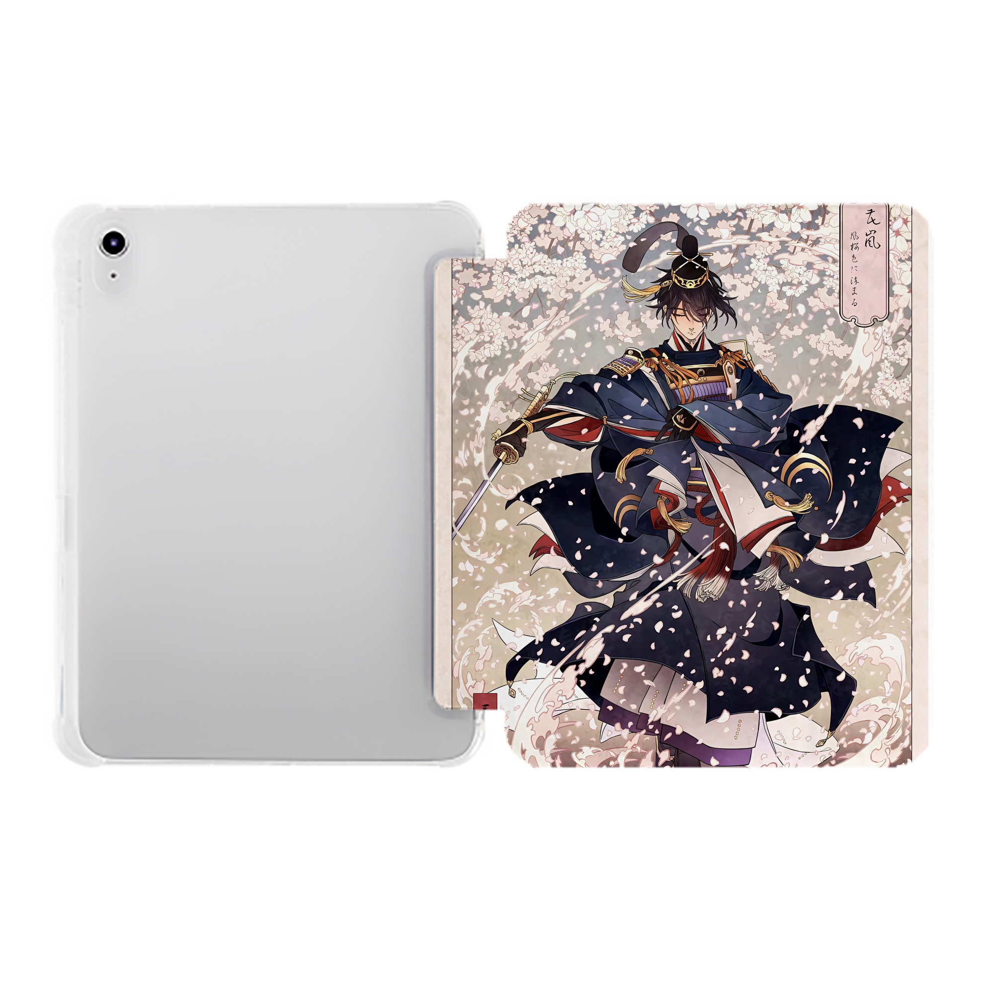 （画像用） 刀剣乱舞 Touken Ranbu IPad ケース ペン収納付き 三つ折りスタンド PUレザー×シリコン 対応機種9.5/10.5/10.9インチ
